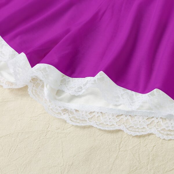 Voltage Purple Lace Hem Cami Home Suit - Image 3