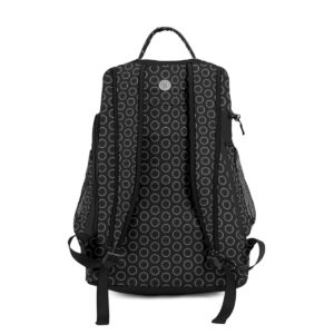 ArtDoggy Labs™ Black Ring Multifunctional Backpack back display