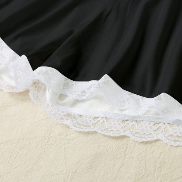 Monochrome Lace Hem Cami Home Suit - Image 3