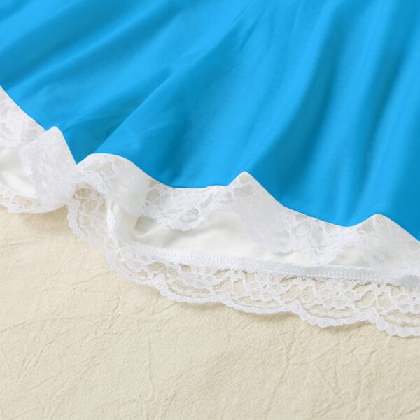 Frozen Blue Lace Hem Cami Home Suit - Image 3