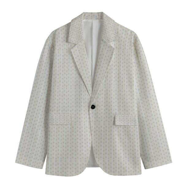 ArtDoggy™ Zero K Single Breasted Cotton Blazer front display
