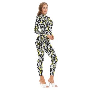 Palasia Long-sleeve Turtleneck Jumpsuit