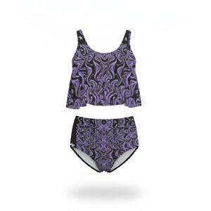 ArtDoggyâ„¢ Ruffled Vest Bikini Swimsuit | Dark Ink ArtDoggyâ„¢ Ruffled Vest Bikini Swimsuit | Dark Ink