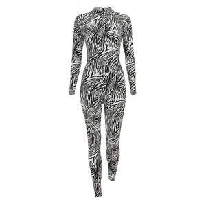 ArtDoggy™ Long-sleeve Turtleneck Jumpsuit | Zebrawood