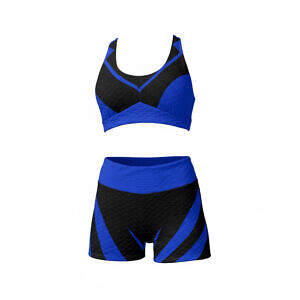 ArtDoggy™ Two-Piece Sports Bra Suit | Secret Blue