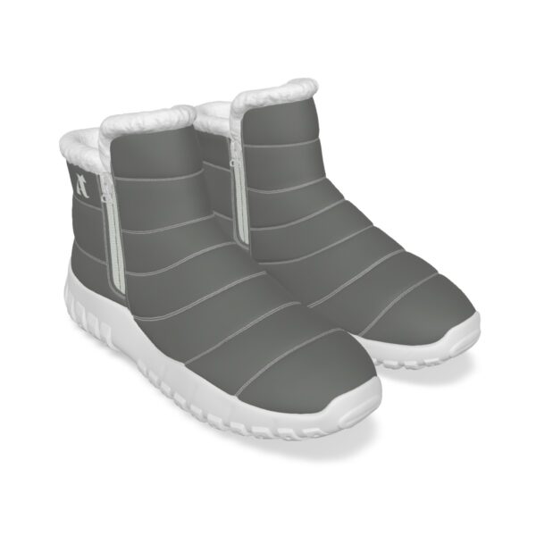 Slate Gray Ankle Height Snow Boots - Image 5
