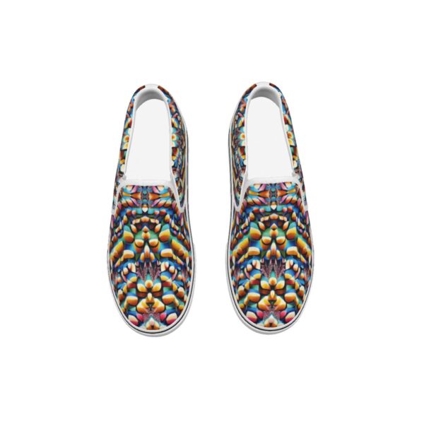 Canvas Slip On Sneakers (Colorful Curl) - Image 2