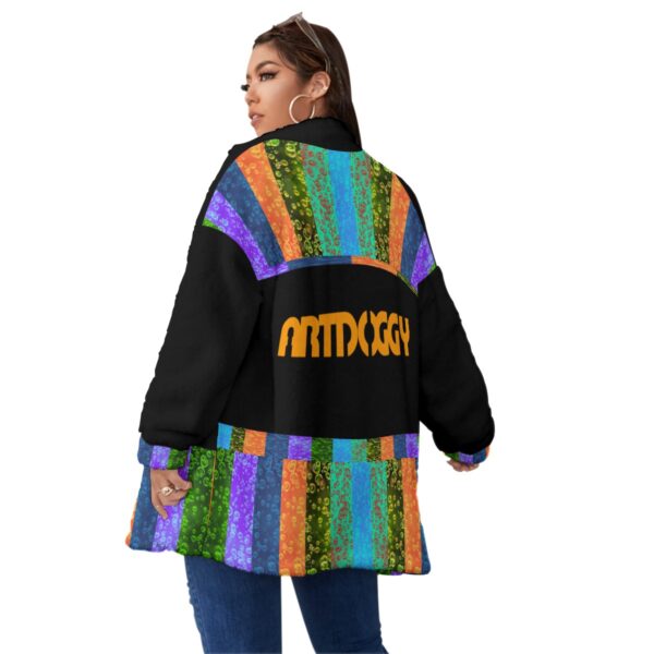 Retro Soda Borg Fleece Zip-Up Coat - Image 4