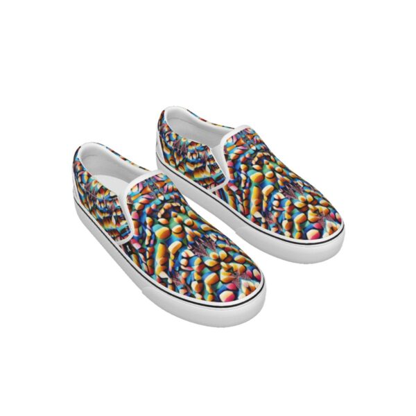Canvas Slip On Sneakers (Colorful Curl) - Image 4