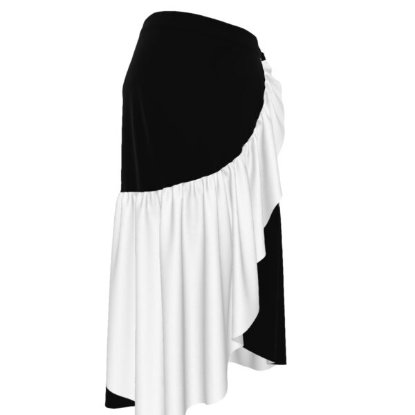 Monochrome Wrap Skirt - Image 3