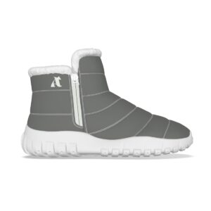 Slate Gray Ankle Height Snow Boots