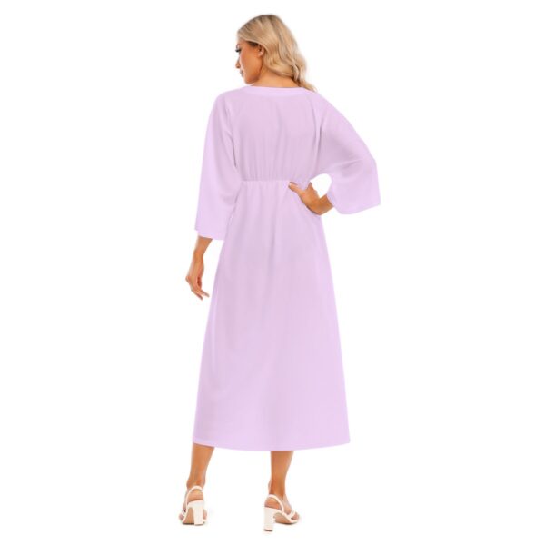 Cotton Candy Mid-Sleeve Long Dress - Image 4