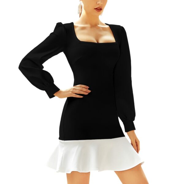 Ruffle Hem Skinny Dress - Image 2