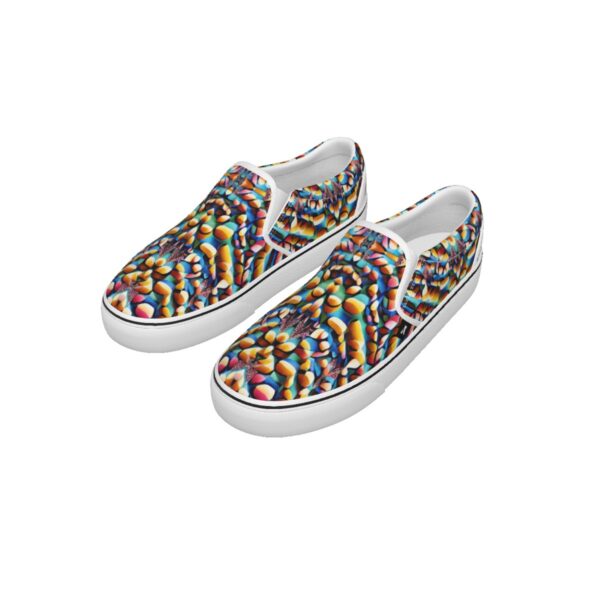 Canvas Slip On Sneakers (Colorful Curl) - Image 6