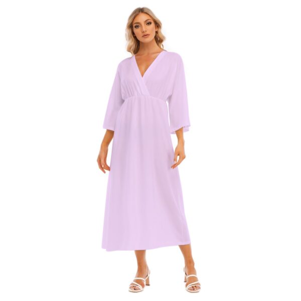 Cotton Candy Mid-Sleeve Long Dress - Image 2
