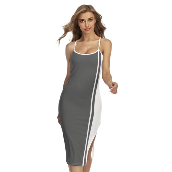 Greyscale Back Cross Cami Dress - Image 2