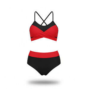 ArtDoggy™ Bowtie Backstrap Bikini Set | True Red