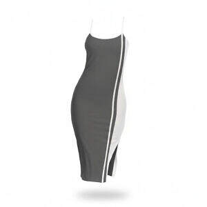 ArtDoggy™ Back Cross Cami Dress | Greyscale