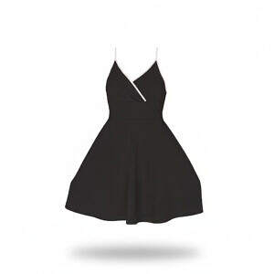 ArtDoggy™ Cross Cami Cocktail Dress | Black + White ArtDoggy™ Cross Cami Cocktail Dress | Black + White