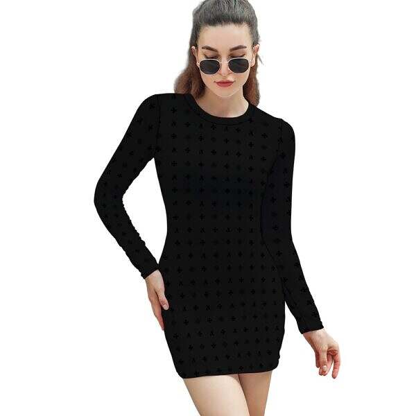 ArtDoggy™ Long Sleeve Tight Dress - Image 11