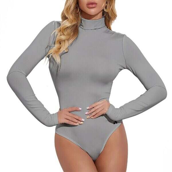 Long Sleeve Turtleneck Bodysuit - Image 51
