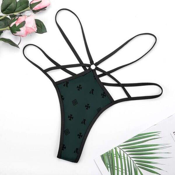 Looped Cross-Strap Thong - Image 29