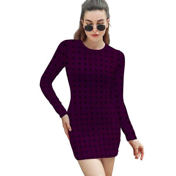 ArtDoggy™ Long Sleeve Tight Dress - Image 31