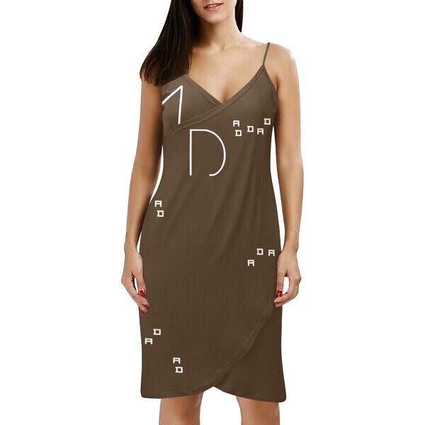Backless Spaghetti Strap Wrap Dress - Image 33