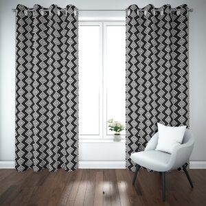 Blackout Curtains (Silver AD Gems on Black)