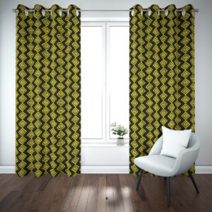Blackout Curtains (Canary AD Gems on Black)