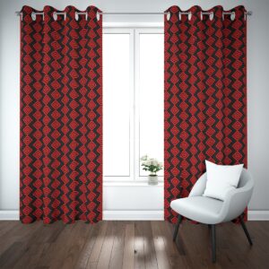 Blackout Curtains (Scarlet AD Gems on Black)