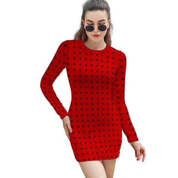 ArtDoggy™ Long Sleeve Tight Dress - Image 28