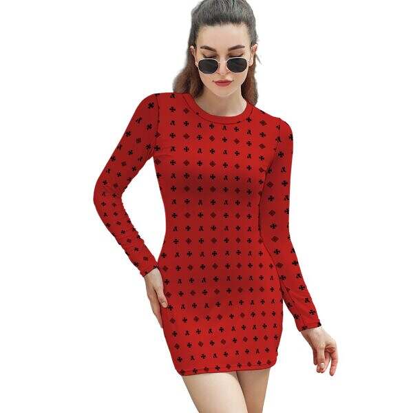 ArtDoggy™ Long Sleeve Tight Dress - Image 21