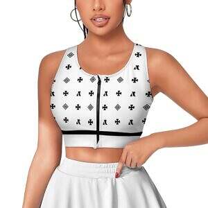 Zip-up Vest Sports Bra