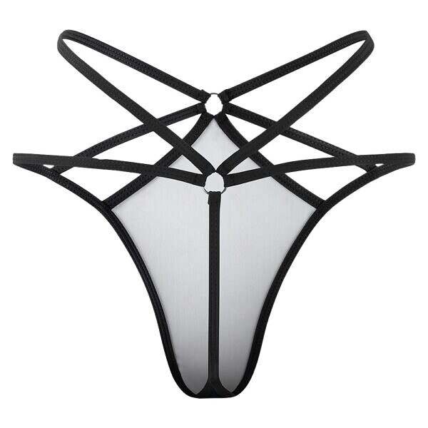 Looped Cross-Strap Thong - Image 12