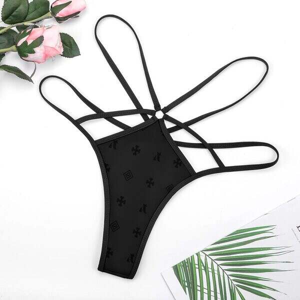 Looped Cross-Strap Thong - Image 4
