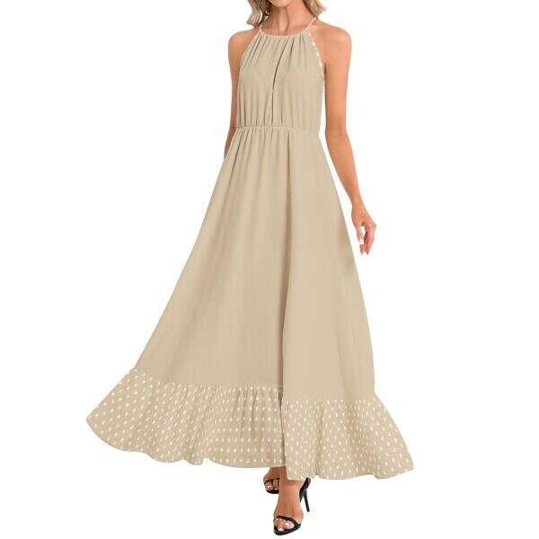 Ruffle Hem Maxi Dress