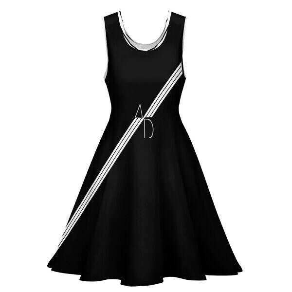 Round Neck Sleeveless Big Hem Dress - Image 14