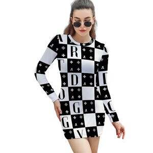 Long Sleeve Tight Dress Display Model