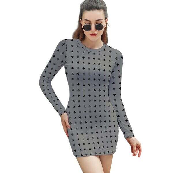 ArtDoggy™ Long Sleeve Tight Dress - Image 16