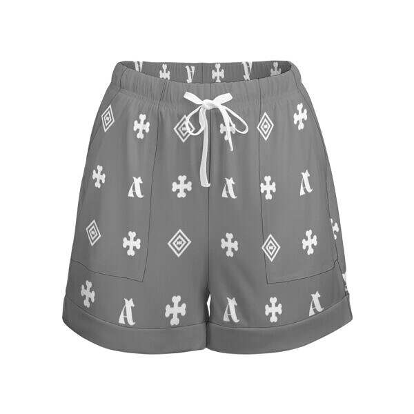 ADpld™ High Waist Loose Fit Elastic Waist Shorts - Image 20