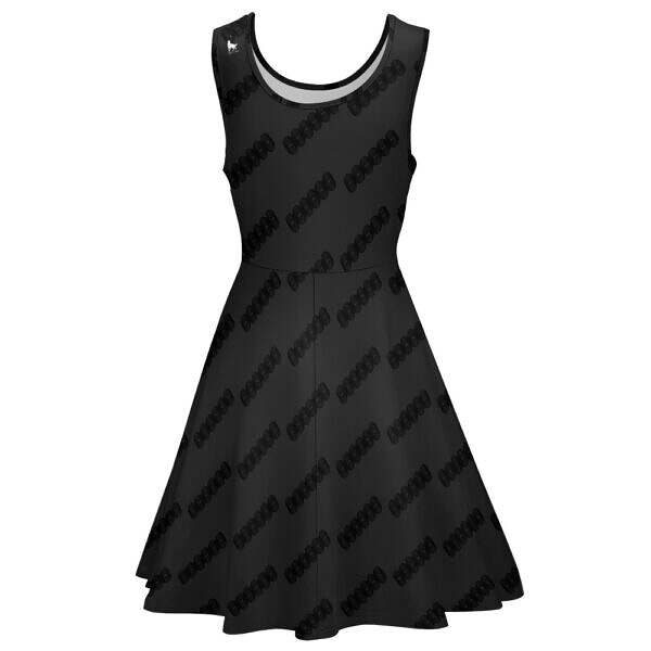 Round Neck Sleeveless Big Hem Dress - Image 4