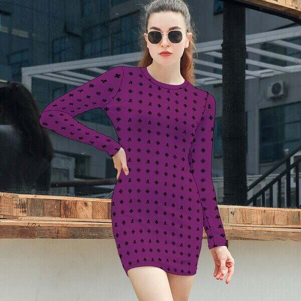 ArtDoggy™ Long Sleeve Tight Dress - Image 39