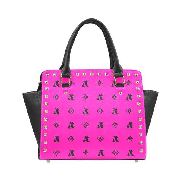 Rivet Shoulder Handbag - Image 11