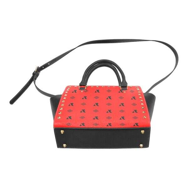 Rivet Shoulder Handbag - Image 8