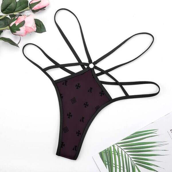 Looped Cross-Strap Thong - Image 44