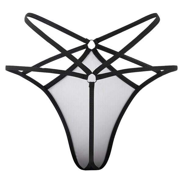 Looped Cross-Strap Thong - Image 37