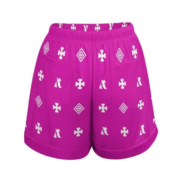ADpld™ High Waist Loose Fit Elastic Waist Shorts - Image 14