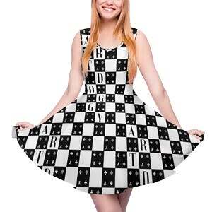 Round Neck Sleeveless Big Hem Dress
