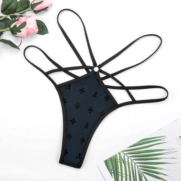 Looped Cross-Strap Thong - Image 14
